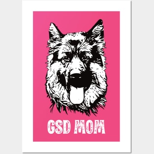 GSD Mom German Shepherd Dog Design Posters and Art